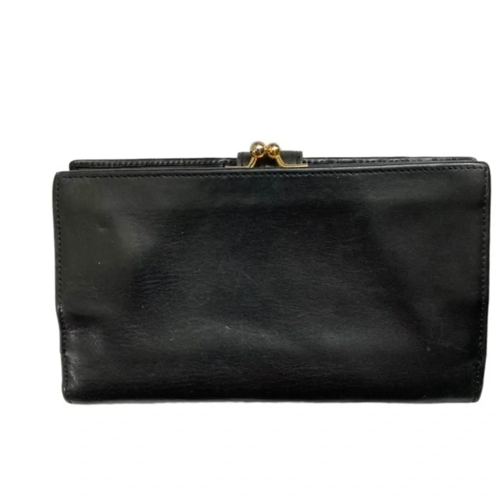 Paloma Picasso black leather wallet